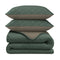 CloudSoft Pure | Groen/Taupe Grijs Wasbaar Dekbed en Overtrek in 1!