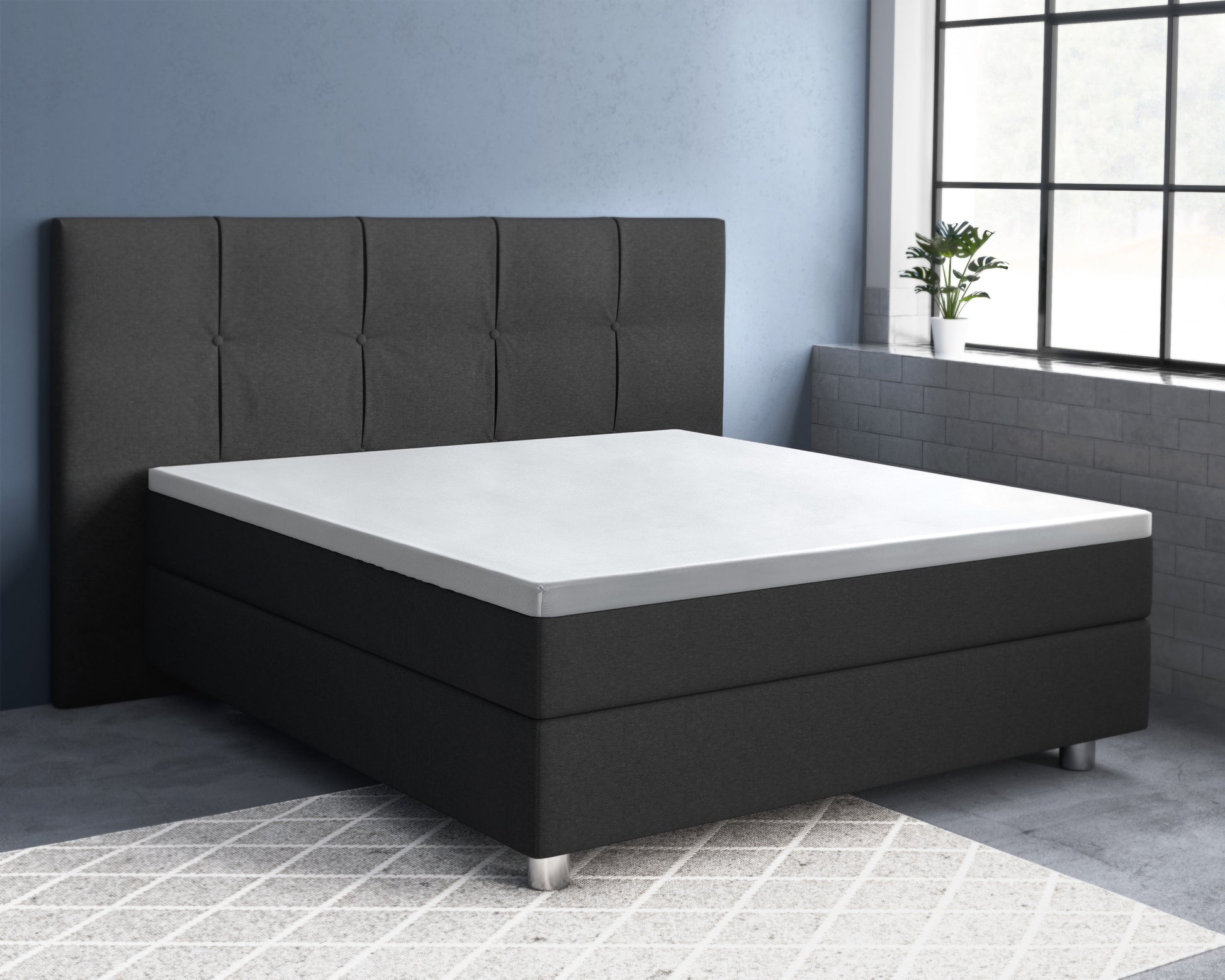 Luna Satijn | Wit Topper Hoeslaken - Perfecte pasvorm. Nacht na nacht.