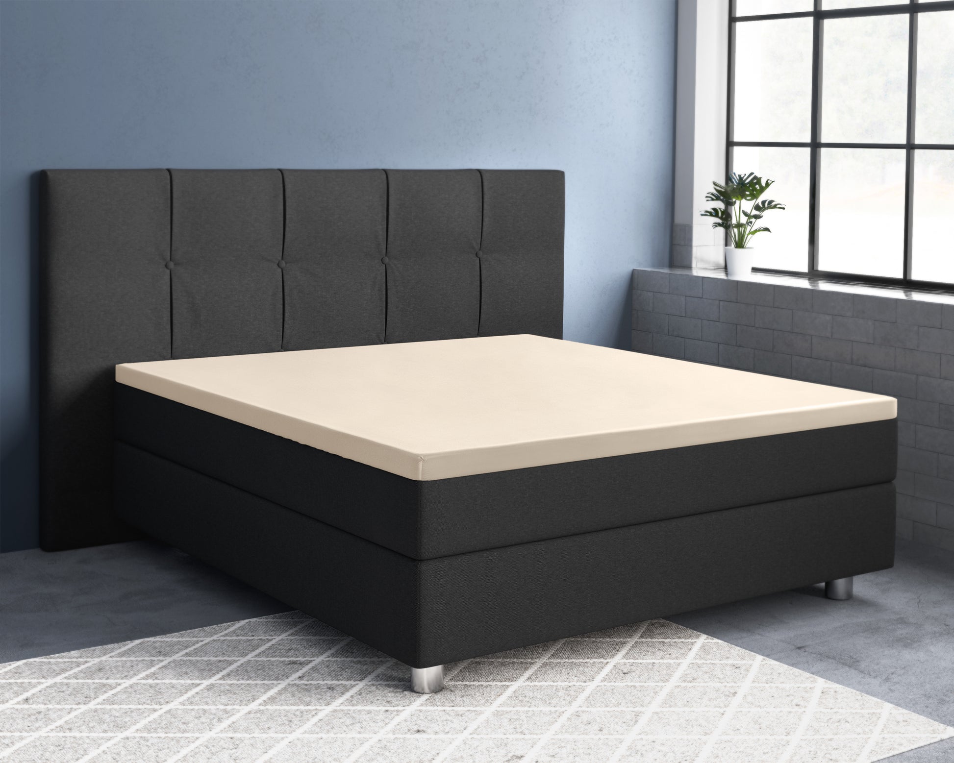 Luna Satijn | Zand Topper Hoeslaken - Perfecte pasvorm. Nacht na nacht.