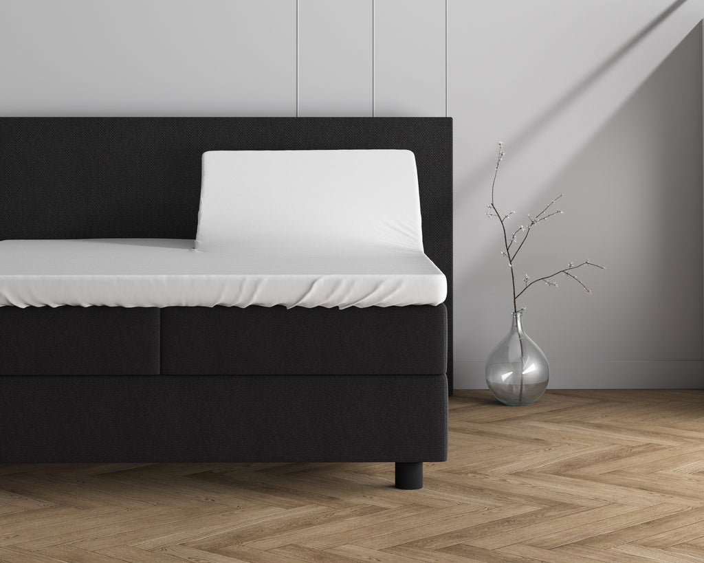 Luna Jersey Premium | Wit Splittopper Hoeslaken - Perfecte pasvorm. Nacht na nacht.