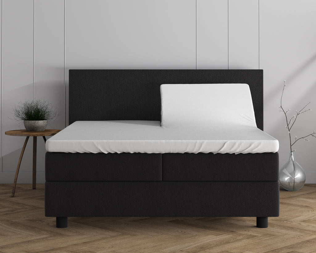 Luna Jersey Premium | Wit Splittopper Hoeslaken - Perfecte pasvorm. Nacht na nacht.