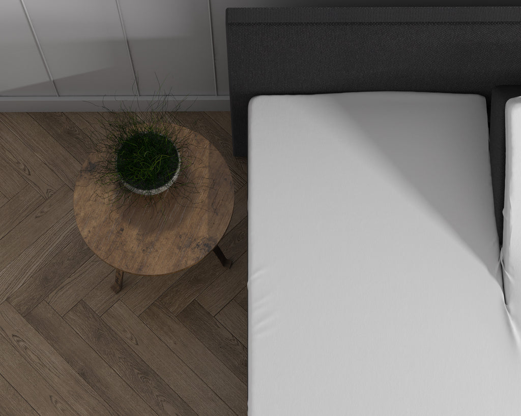 Luna Jersey Premium | Wit Splittopper Hoeslaken - Perfecte pasvorm. Nacht na nacht.