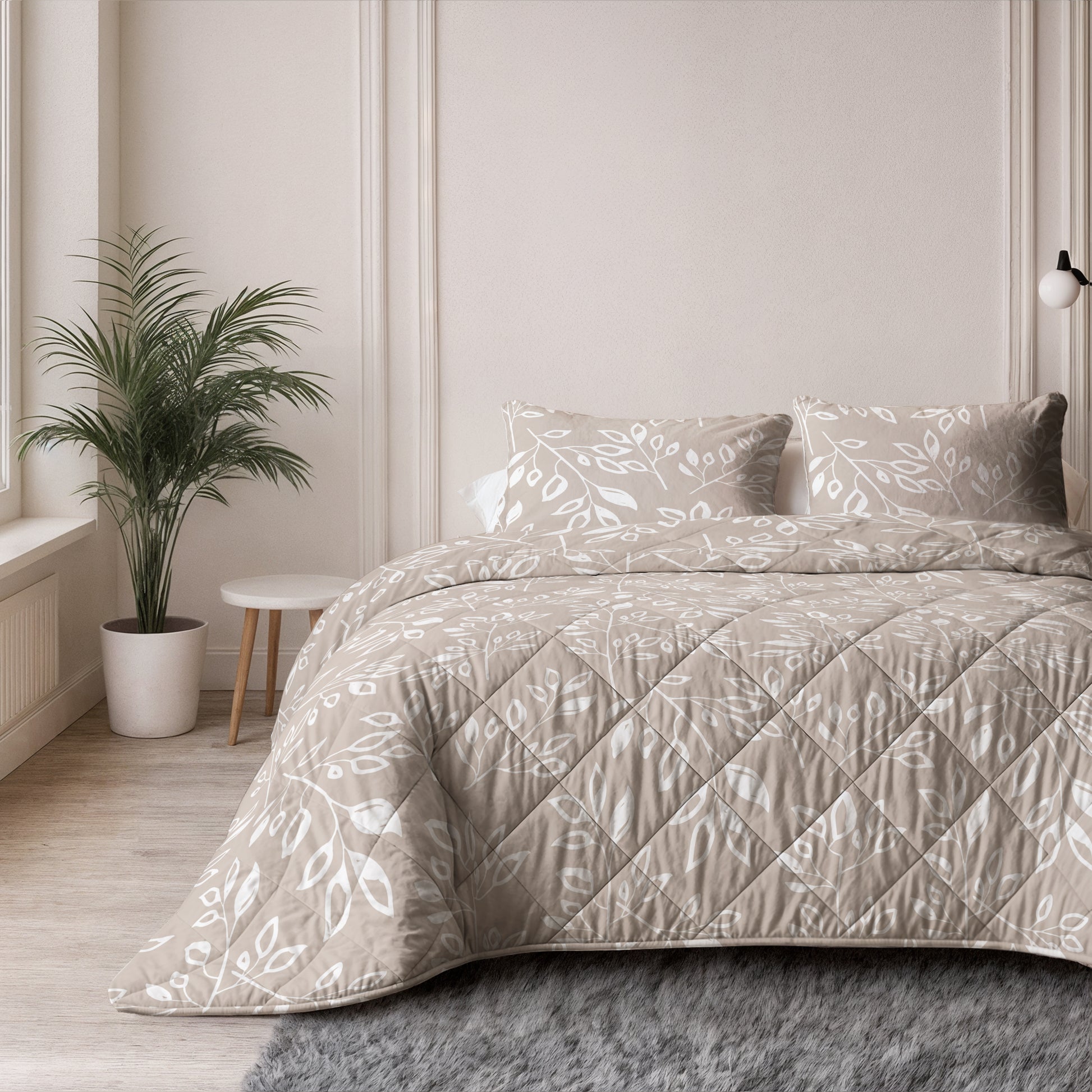 CloudSoft Balance | Neva Taupe/Zand Wasbaar Dekbed en Overtrek in 1!