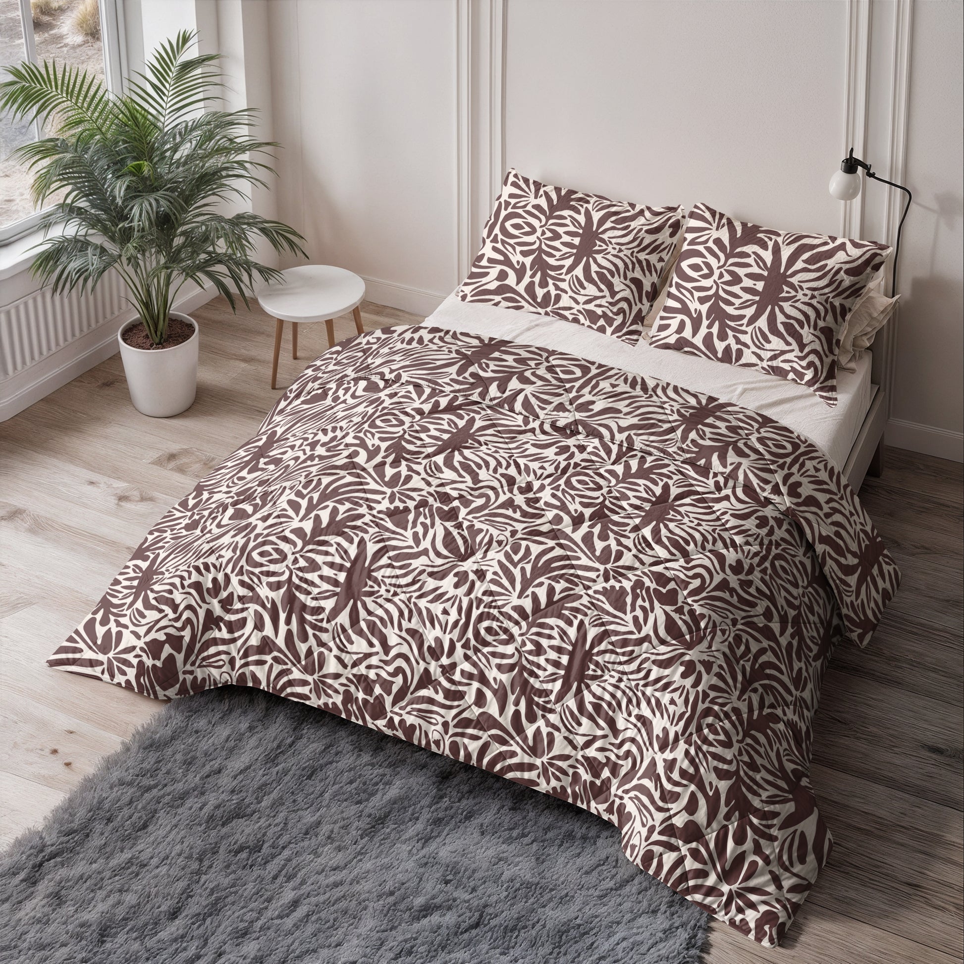 CloudSoft Balance | Denzo Rood/Bruin Wasbaar Dekbed en Overtrek in 1!