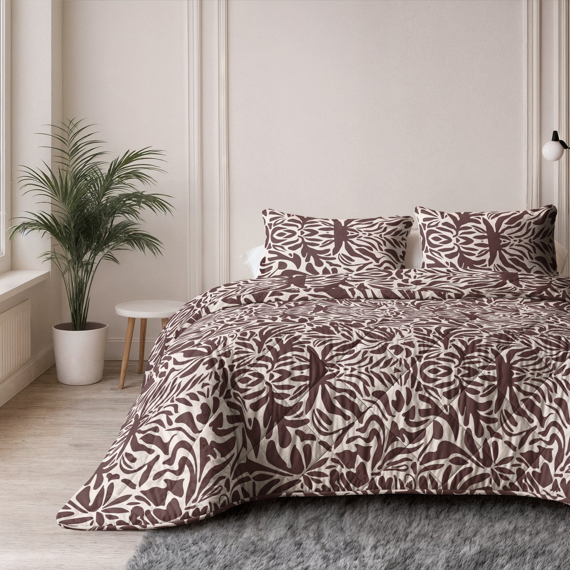 CloudSoft Balance | Denzo Rood/Bruin Wasbaar Dekbed en Overtrek in 1!