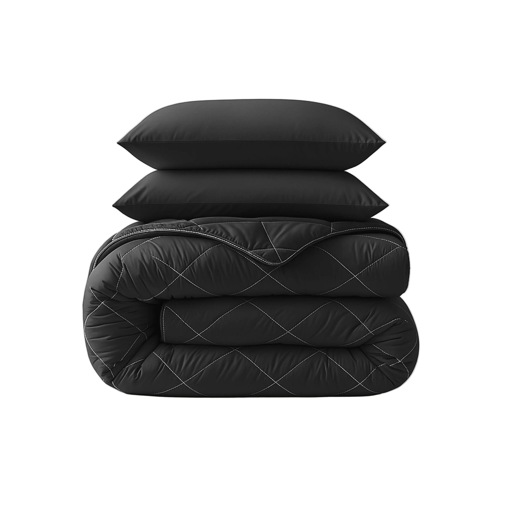 CloudSoft Diamond | Zwart Dekbed en Overtrek in 1!