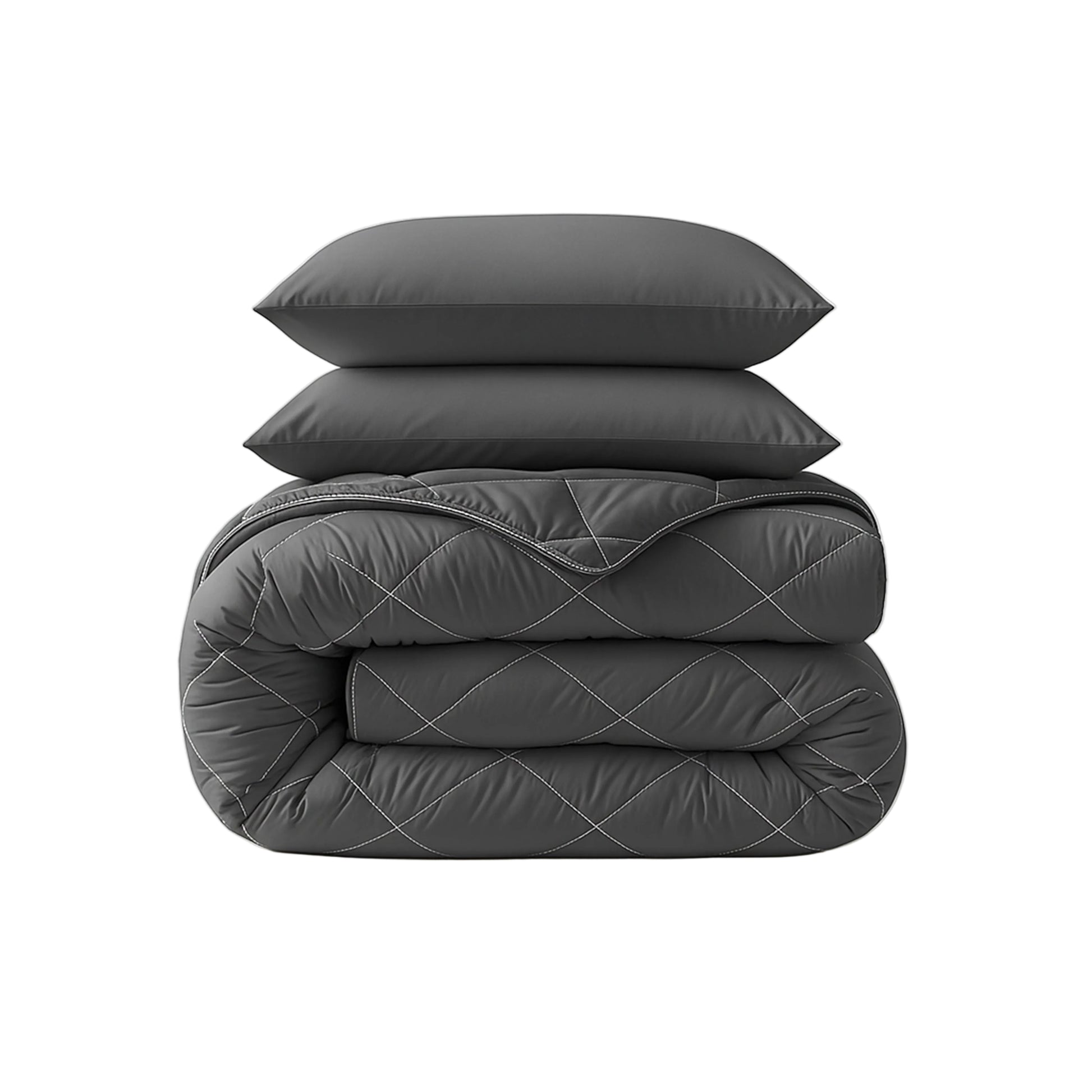 CloudSoft Diamond | Antraciet Dekbed en Overtrek in 1!