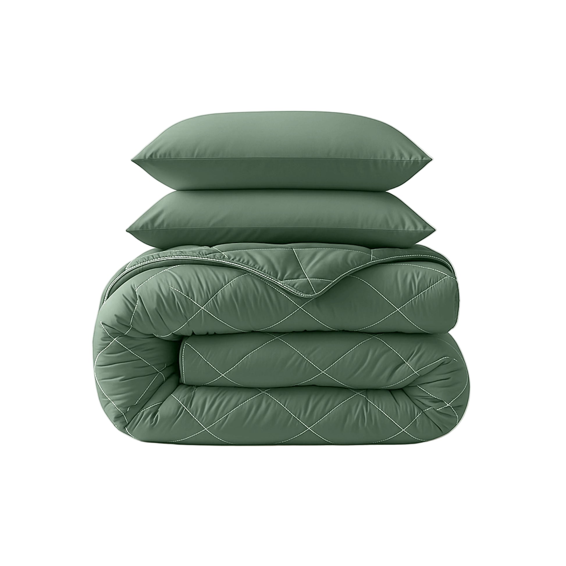 CloudSoft Diamond | Groen Dekbed en Overtrek in 1!