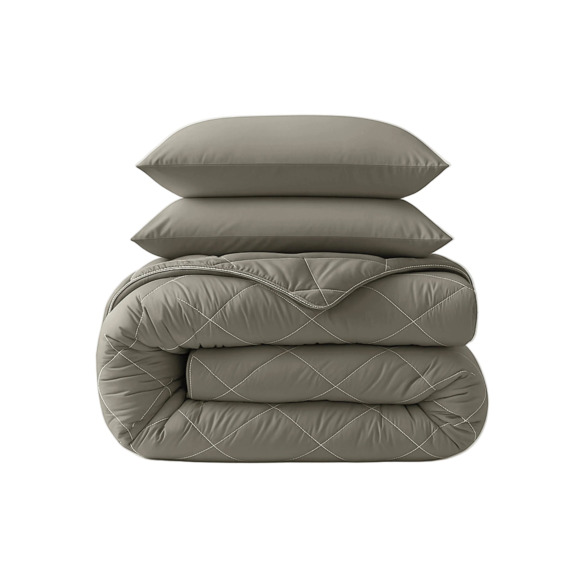 CloudSoft Diamond | Kaki Dekbed en Overtrek in 1!