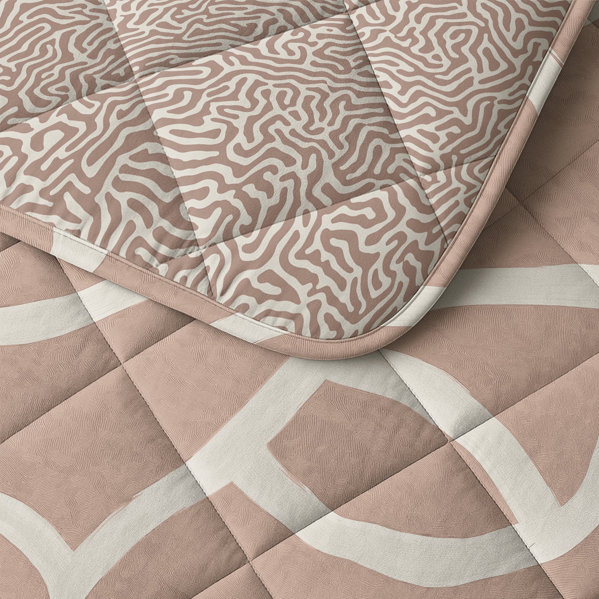 CloudSoft Comfort | Shapes Zand Dekbed en Overtrek in 1!