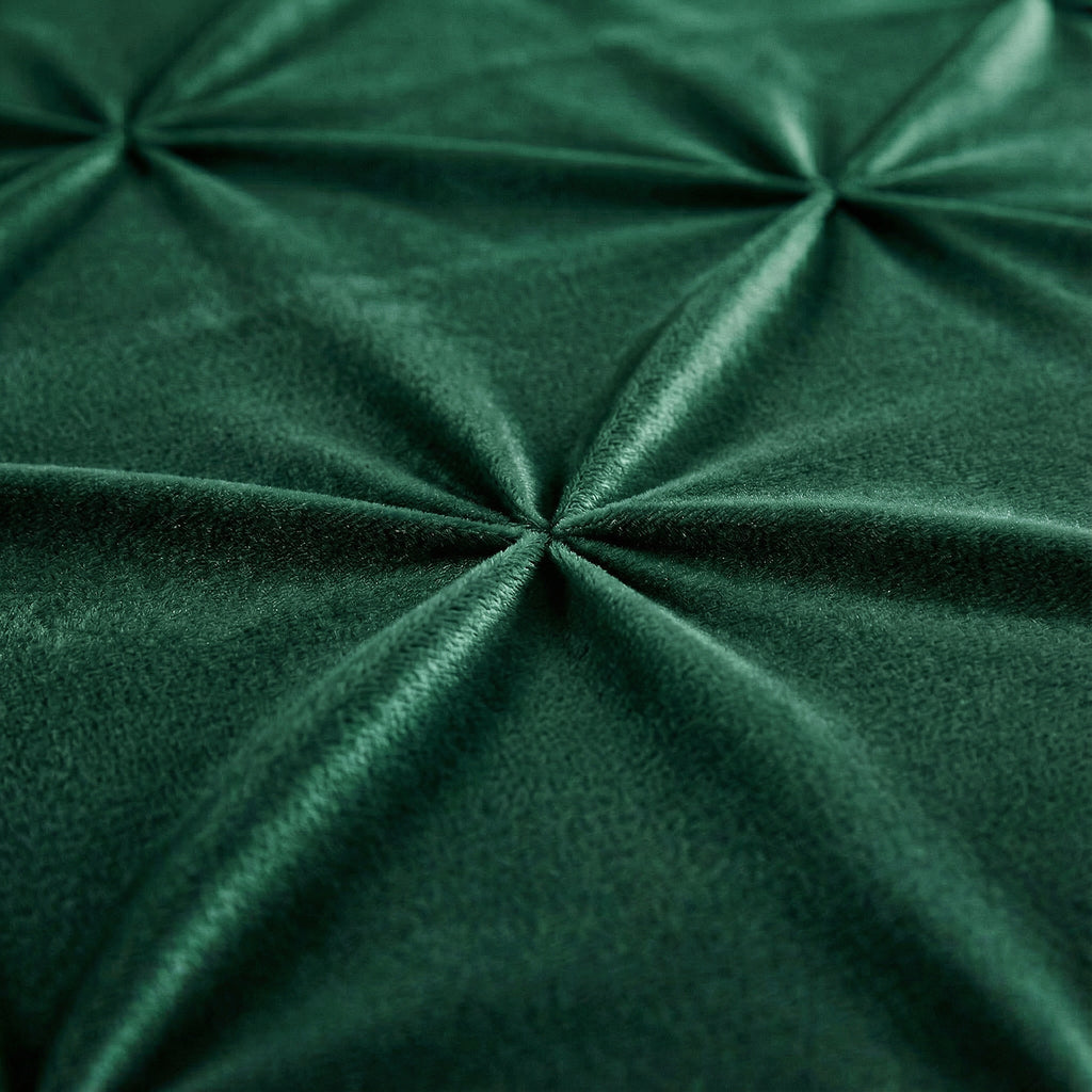CloudSoft Velvet Pintuck | Groen Wasbaar Dekbed en Overtrek in 1!